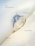 1 Carat Lab Grown Diamond Engagement Ring in White Gold