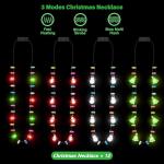 20pcs Light-Up Christmas Necklace Set