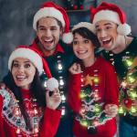 20pcs Light-Up Christmas Necklace Set