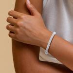 925 Sterling Silver Byzantine Chunky Bracelet for Women