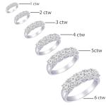 1 Carat Round Lab Grown Diamond Stackable Ring