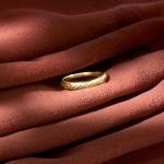 10kt Yellow Gold Diamond-Cut Ring, Size 9