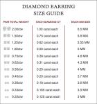 Natural Diamond Stud Earrings in White Gold