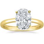 Lab Grown Oval Cut Diamond Engagement Ring