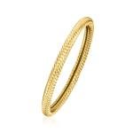 14kt Yellow Gold Roped Ring - Size 8