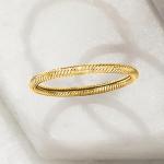 14kt Yellow Gold Roped Ring - Size 8