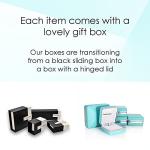 Round Diamond Stud Earrings in Silver for Women