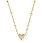 Kendra Scott Mini Heart Necklace in Gold