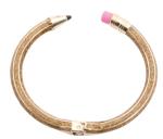 Betsey Johnson Gold Pencil Hinged Bangle Bracelet