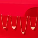 Kendra Scott Mini Heart Necklace in Gold