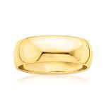 Italian 14kt Yellow Gold Dome Ring, Size 10