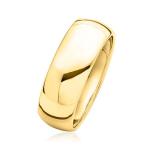 Italian 14kt Yellow Gold Dome Ring, Size 10