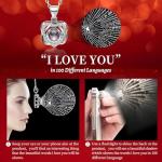 Blue Rose Heart Necklace - Eternal Love Gift