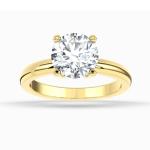 14K Yellow Gold Lab Grown Diamond Engagement Ring