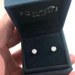 1 Ct Diamond Round Cut White Gold Stud Earrings