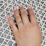 Birthstone Family Mother's Ring in Sterling Silver or Gold