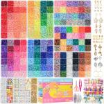 30,000 Clay Beads Bracelet Making Kit with Charms