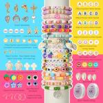 30,000 Clay Beads Bracelet Making Kit with Charms