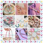 30,000 Clay Beads Bracelet Making Kit with Charms