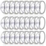 24 LED Sound Activated Glow Bracelets - White