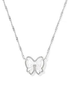 Kendra Scott Haley Bow Pendant Necklace in Ivory