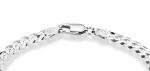 Miabella 925 Sterling Silver Diamond-Cut Cuban Link Bracelet