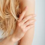 10K Yellow Gold Dainty Diamond Twisted Stacking Ring