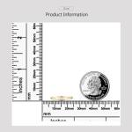 10K Yellow Gold Dainty Diamond Twisted Stacking Ring