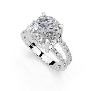 3 Carat Sterling Silver Lab Grown Diamond Ring