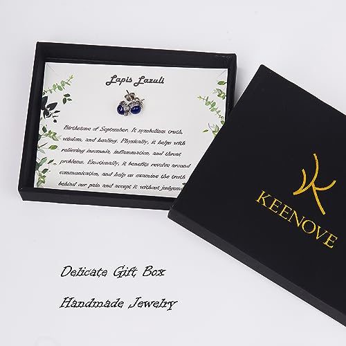 Blue lapis lazuli silver stud earrings - Hypoallergenic