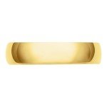 Lightweight 10K Yellow Gold Men's Wedding Band
