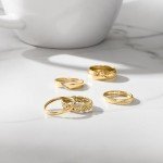 10kt Yellow Gold Diamond-Cut Ring, Size 8