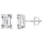 1 Carat Lab-Grown Diamond Earrings in 14K White Gold