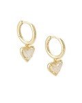 Kendra Scott Gold Heart Huggie Earrings