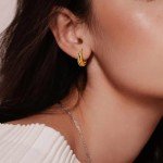 14K Gold Hypoallergenic Hoop Earrings for Women