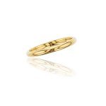 10K Yellow Gold 2mm Polished Wedding Band - Size 6