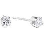 14k White Gold 1/3ct Diamond Stud Earrings