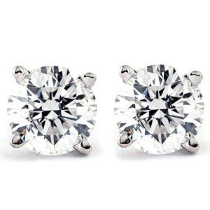 14k Gold 1/4ct Diamond Stud Earrings for Women