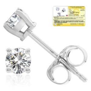 1/4 Carat IGI Certified Lab Grown Diamond Studs