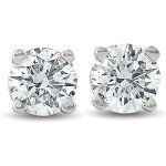 1/2Ct Diamond Stud Earrings in 14K Yellow Gold