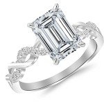 14K White Gold 1 Carat Lab Grown Diamond Ring