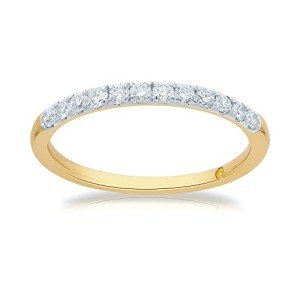 Diamond Wedding Band in 10K Yellow Gold