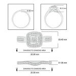 Stunning 1/5cttw Diamond Wedding Ring Set for Her
