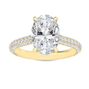 1 Carat Vintage Lab Grown Diamond Engagement Ring