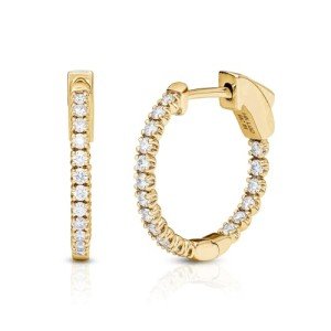 IGI Certified Lab Grown Diamond Hoop Earrings