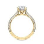 1 Carat Vintage Lab Grown Diamond Engagement Ring