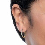 IGI Certified Lab Grown Diamond Hoop Earrings