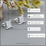 Dazzlingrock 0.10 Cttw White Diamond Stud Earrings