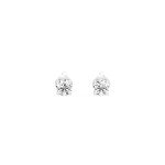 Lab Diamond & 10K White Gold Stud Earrings