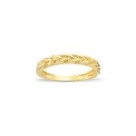 14K Solid Gold Women's Stackable Ring - Size 5